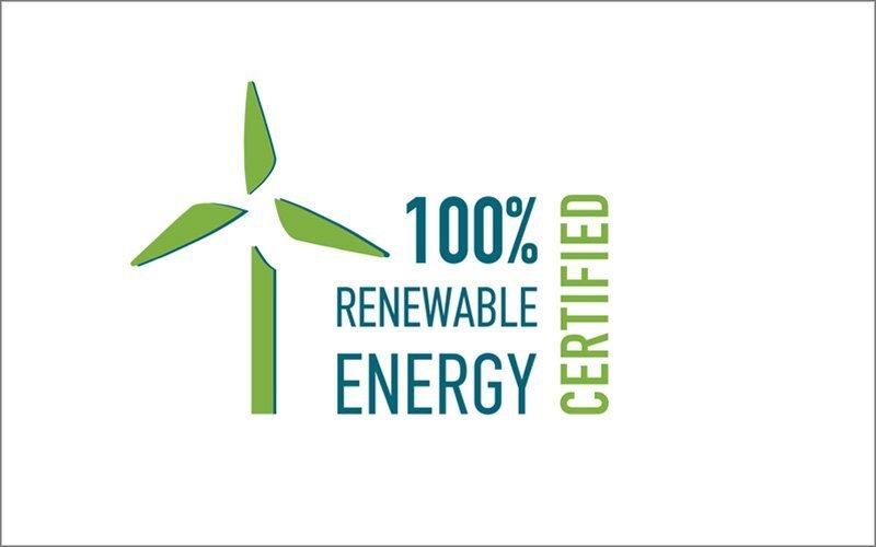 Certificação de 100 % relativa às energias renováveis