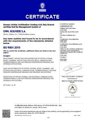 Certificado ISO 9001